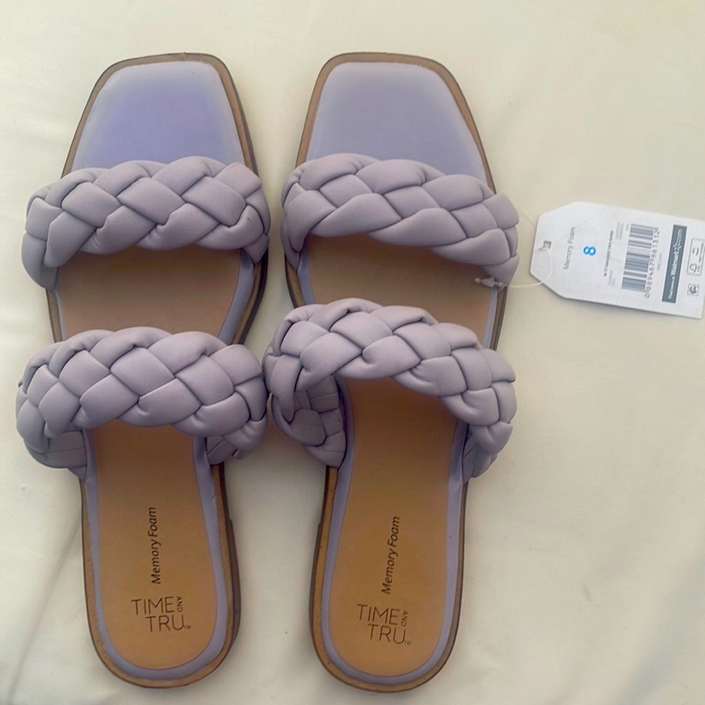 Purple sandals